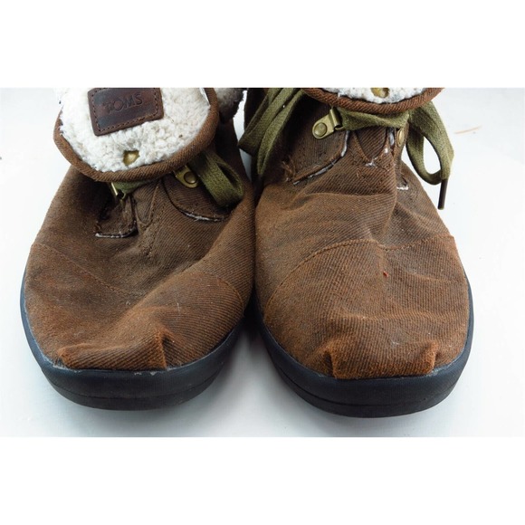 Toms Short boots Brown Fabric Boots Men Size 11.5 M - Picture 2 of 6